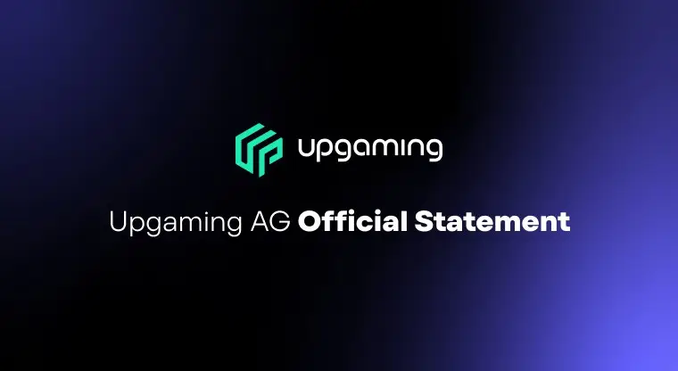 Upgaming AG official statement announcement